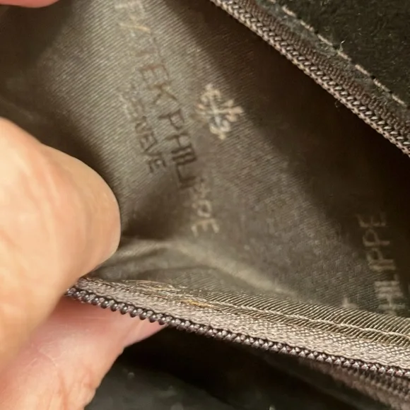 PATEK PHILIPPE 2019/2020 CALATRAVA EDITION dark brown slim Jewelry Travel Case - Picture 5 of 9